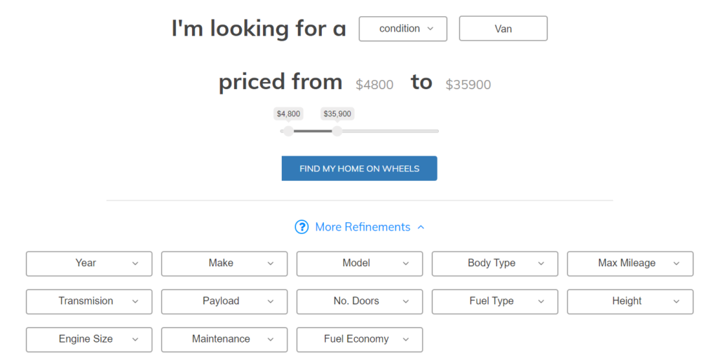 Van Life Academy Project Van Life