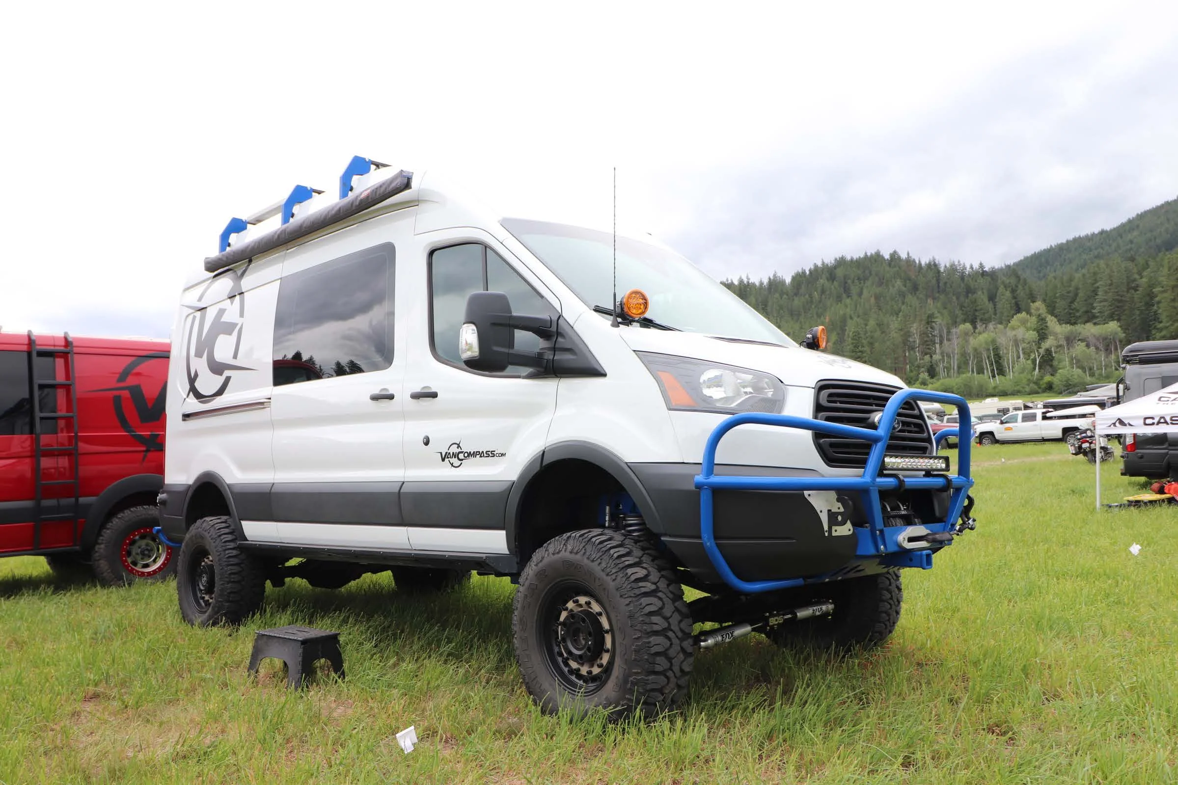 Van Compass' lifted Ford Transit adventure van